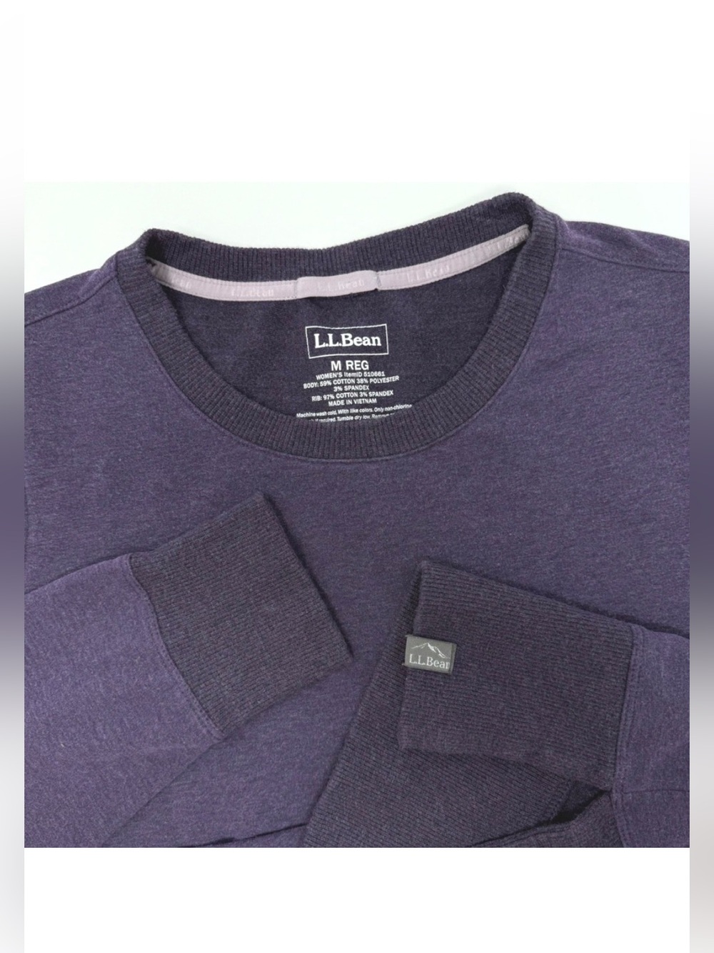 L.L. Bean Women's Dark Purple Sweatshirt